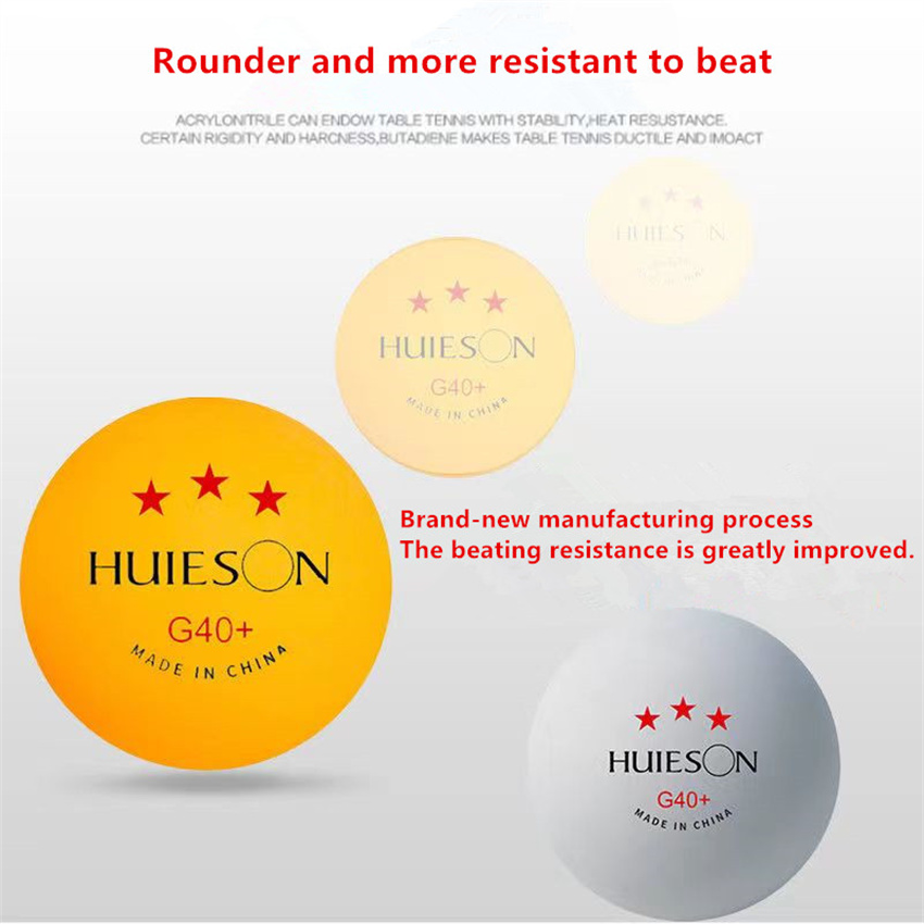 Huieson 50/100 ชิ้นคุณภาพสูงลู - Table Tennis Olympics บทวิจารณ์และราคา