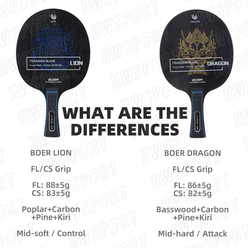 BOER LION DRAGON ตารางเทนนิสใบ - Table Tennis Zhang Jike บทวิจารณ์และราคา